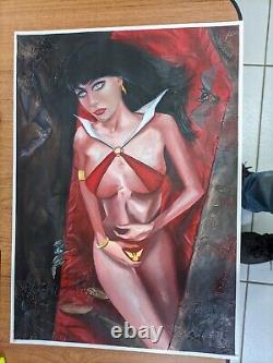 Hot Vampirella original art made by David Baldo