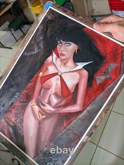 Hot Vampirella original art made by David Baldo