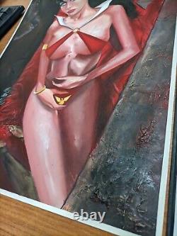 Hot Vampirella original art made by David Baldo