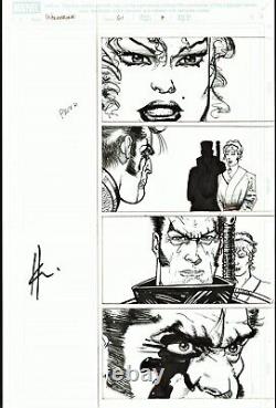 Howard Chaykin Signed 2008 Wolverine Vs. Angel Of Death Original Art! Free Ship