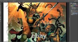 Huge Sale! Cover Art Ryan Benjamin Odyssey Of The Amazons Free Shipping