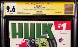 Hulk #1 Cgc Ss 9.6 Nm+ Original Art Sketch Mark Bagley Immortal She-hulk Avenger