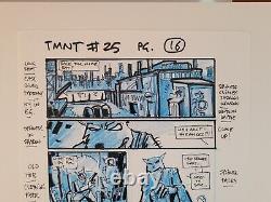 IDW TMNT #25 original preliminary blueline Kevin Eastman art page Splinter