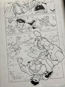 INVINCIBLE Original Page Art SIGNED By Ryan Ottley And Robert Kirkman
