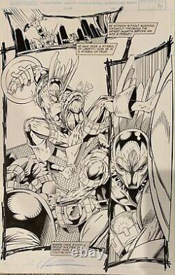 Image Valiant Comics Deathmate Red Pg 14 Original Rob Liefeld Comic Art Page