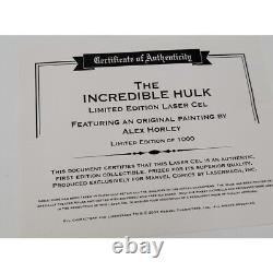 Incredible Hulk Limited Edition Original Painting by Alex Horley 688/1000 withCOA