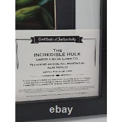 Incredible Hulk Limited Edition Original Painting by Alex Horley 688/1000 withCOA