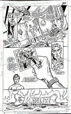 Infinity Inc #16 pg 24 Original Art by Todd McFarlane with Mr. Bones/Fury (1985)