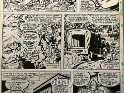 Invaders Original Comic Art Marvel Issue #36 Pg #2 Kupperberg/Stone Art