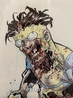 Invincible Zombie Original Art by Ryan Ottley Image Walking Dead Robert Kirkman