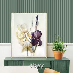 Irises watercolour Flower Artwork Original Art Ukrainian Art