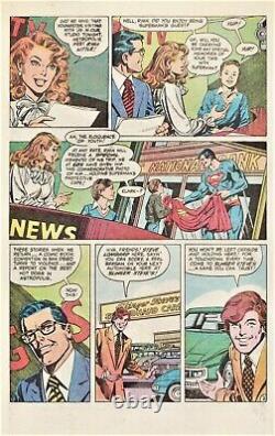 Irv Novick/ Dick Giordano 1983 Superman, Lana Lang, Clark Kent Art! Free Ship