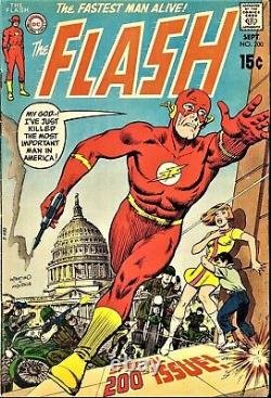 Irv Novick/ Murphy Anderson 1970 Flash # 200 Original Art-flash, Iris! Free Ship