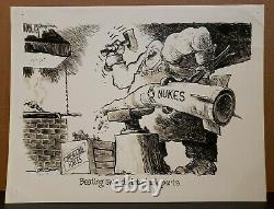 JEFF MACNELLY Original Art Comic Political Editorial Cartoon 9-20-1987 USSR INF