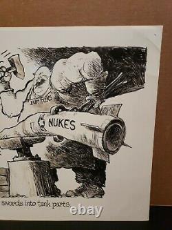 JEFF MACNELLY Original Art Comic Political Editorial Cartoon 9-20-1987 USSR INF