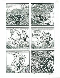 JIM WOODRING Poochytown p41 ORIGINAL COMIC ART Frank