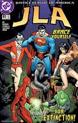 JLA #91 Tan Eng Huat Original Art Denny O'Neil Story Superman Green Lantern Plas