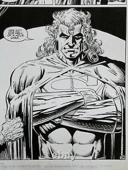 JLA Original Art DC Comics 1992 Superman