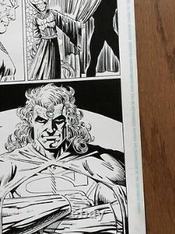 JLA Original Art DC Comics 1992 Superman