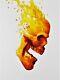 Johnny Desjardins Signed Ghost Rider Painting-7 X 10! Free Shipping