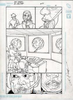 JSA Classified #31 pg 19 Alex Sanchez Original Art Mr. Terrific Justice Society