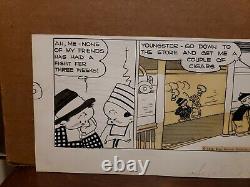 JUST KIDS Daily Comic Strip Original Art 9-25-1936 AD CARTER Mush Dolan Chan