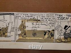 JUST KIDS Daily Comic Strip Original Art 9-25-1936 AD CARTER Mush Dolan Chan