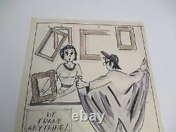 Jack C Fagan Drawing Painting Illustration Art Comic Framer Satire Cartoon Ink