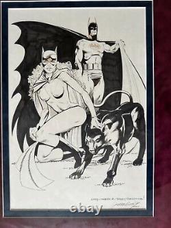 Jackson Butch Guice Original Art Batman & Catwoman (1987)