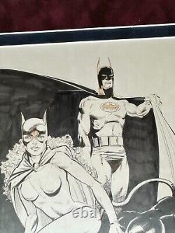 Jackson Butch Guice Original Art Batman & Catwoman (1987)