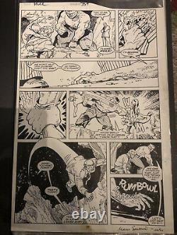Jeff Purves Incredible Hulk #359 P. 17 Original Art Page Inks By Marie Severin