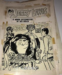 Jerry Lewis Cheesecake Sexy DC Comics Brazilian Cover Original Art Work 1969