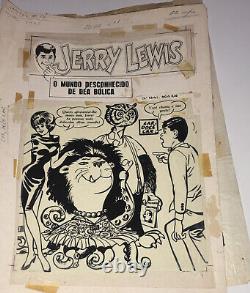 Jerry Lewis Cheesecake Sexy DC Comics Brazilian Cover Original Art Work 1969