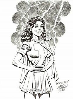 Jerry Ordway Signed 2019 Mary Marvel Original Art-shazam, DC Comics