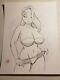 Jessica Rabbit Ink Pencil Comic Art Drawing Sketch Illustration Sign Coa 8.5x11