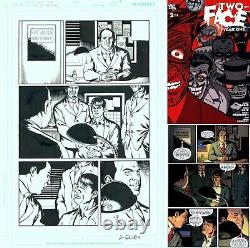 Jesus Saiz & Jimmy Palmiotti Original Batman Art Page Two Face Year One SIGNED