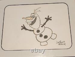 Jim Bonserio At Disney Original Art Drawings Olaf