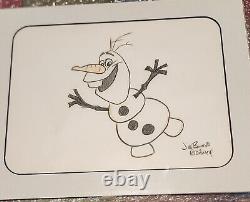 Jim Bonserio At Disney Original Art Drawings Olaf