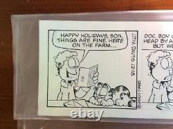 Jim Davis Garfield Original Comic Art December 18th 2007 Christmas Themed