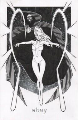 Jim Towe Cloak & Dagger Original Comic Book Art Pinup 11x17 Marvel Comics