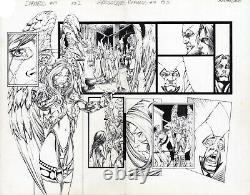 Joe BENITEZ WEEMS Original Art DARKNESS 14 pg 2-3 Angelus DPS Witchblade Top Cow