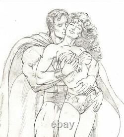 Joe Rubinstein Signed Superman Loves Wonder Woman Original Art! Free Shipping