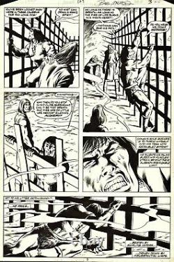 John Buscema/ Bob Mcleod Vintage 1981 Conan The Barbarian Original Art