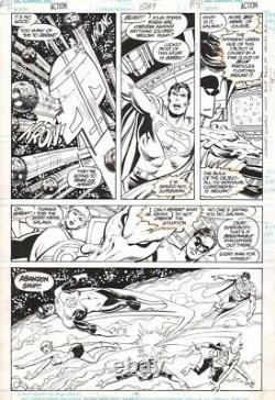 John Byrne/Dick Giordano Action Comics #589, pg. 11 ORIGINAL ART, Superman & GLC