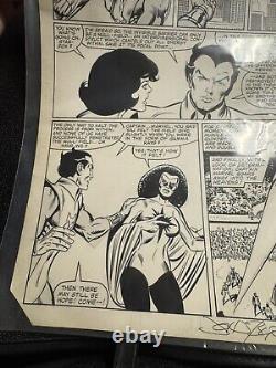 John Byrne Original Comic Art Avengers #233 pg 18 Signed