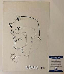 John Romita Jr Signed Original Marvel Comics Daredevil Art Sketch With Beckett COA