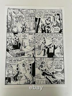 Jordi Bernet CLARA de noche Page 1 of 2 Original Art TRILLO & MAICAS Humor Comic