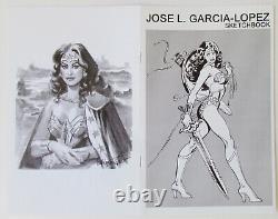 Jose Luis Garcia-Lopez orig. Pencil drawings Batman and Pirate in a sketchbook