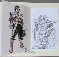 Jose Luis Garcia-Lopez orig. Pencil drawings Batman and Pirate in a sketchbook