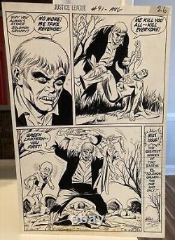 Justice League 91 P 22 Original Art DC 1971 Dillin Giella Solomon Grundy splash